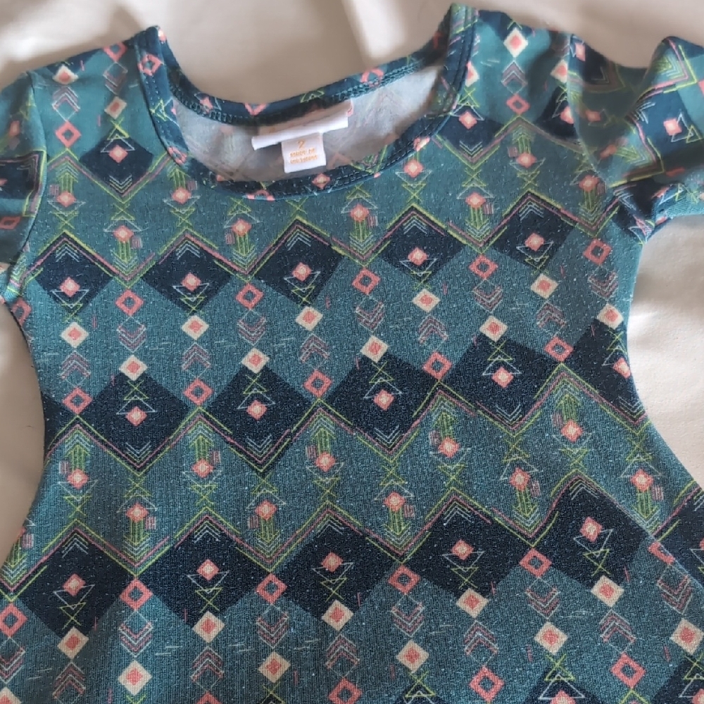 Geometric Patterned Dress Lularoe Adeline